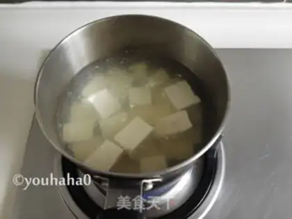 Make Almond tofu soup step 2