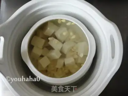 Make Almond tofu soup step 4