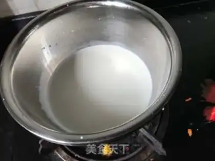 Make Bean milk egg pudding step 4