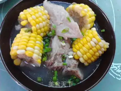 Make Corn guacamole. Pork bones step 10