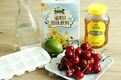 Make Cherry lemon ice juice step 0