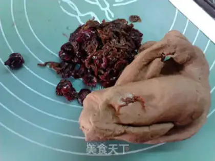 Make Red cranberry rose bread step 5