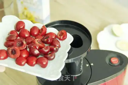 Make Cherry lemon ice juice step 6