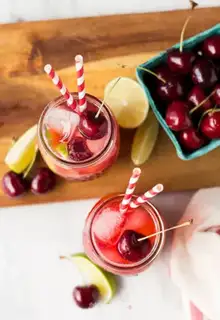 Make Cherry lemon ice juice step 8