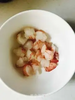 Make Argentinian red shrimp pea fried rice step 1