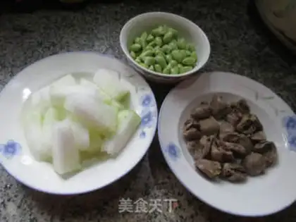 Make "The bean-cooked cucumber." step 0