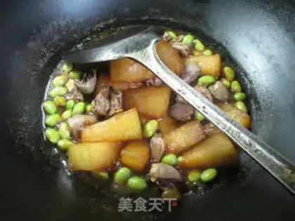 Make "The bean-cooked cucumber." step 7