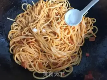 Make Bacon cheese pasta step 6