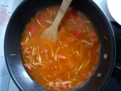Make Sour soup, fat cow step 4