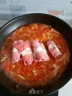Make Sour soup, fat cow step 6