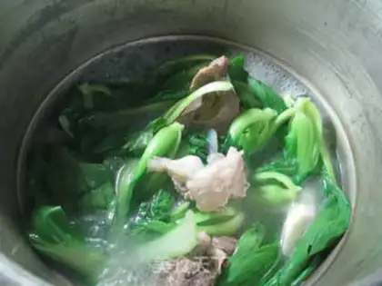 Make Chicken Cream Mountain Pill Bones soup step 7
