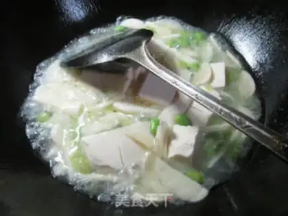 Make Soybeans boil tofu white step 3