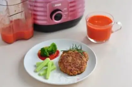 Make Vegetable beef cake step 12