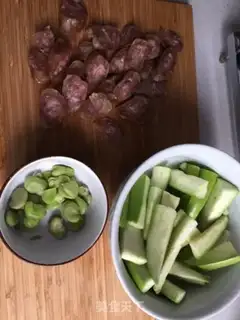Make Cheese and sausage step 1