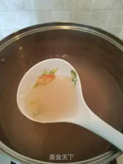 Make Coconut rice fruit step 2