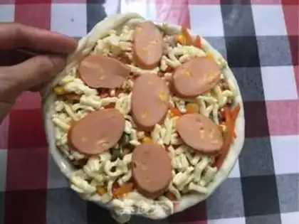 Make Pizza cake step 21