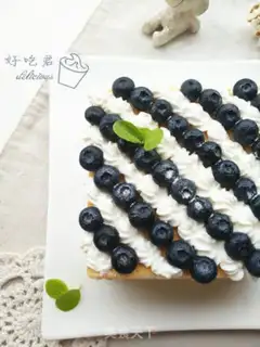 Make Blueberry cream cake step 18