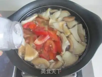 Make Piggy tummy mushroom and eggplant soup step 6