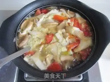 Make Piggy tummy mushroom and eggplant soup step 8