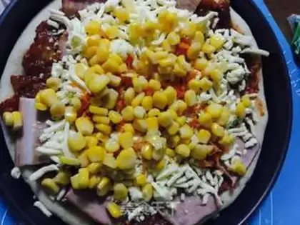 Make Bacon vegetable pizza step 4