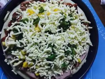 Make Bacon vegetable pizza step 6