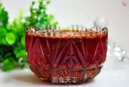 Make Spicy red oil step 8