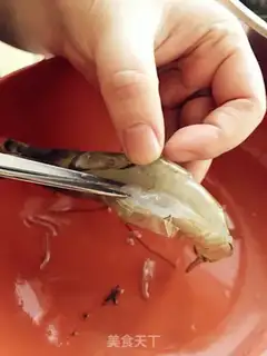 Make Garlic back shrimp step 2