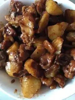 Make Chicken leg and potatoes step 1