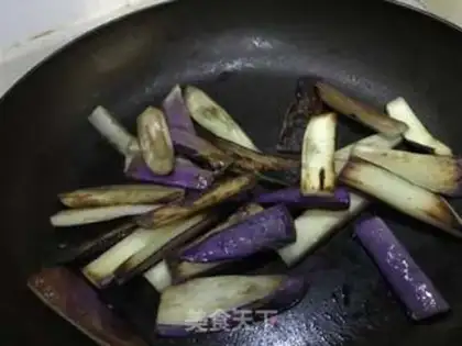 Make Meat and eggplant fried tofu step 2