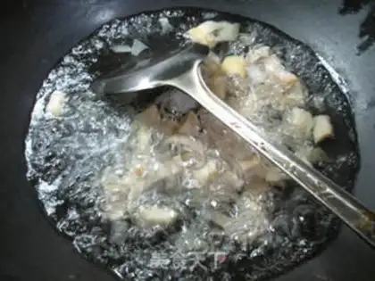 Make Sheeptail silk soup step 2
