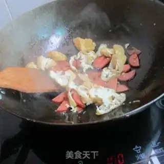 Make Sausage oil tofu veggies step 1