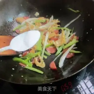 Make Sausage oil tofu veggies step 5