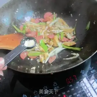 Make Sausage oil tofu veggies step 8