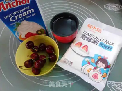 Make Cherry Snowmen step 0