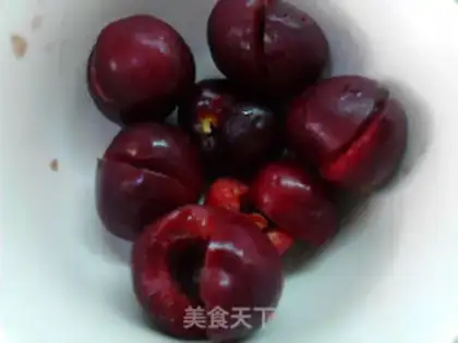 Make Cherry Snowmen step 4