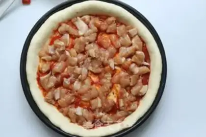 Make Chicken vegetable pizza step 15