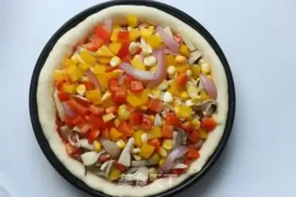 Make Chicken vegetable pizza step 16
