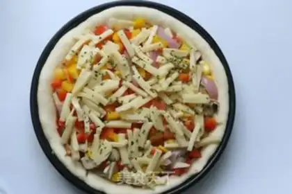 Make Chicken vegetable pizza step 17