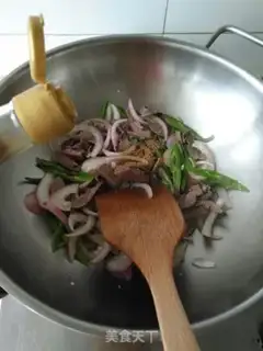 Make Chili fried pork heart step 7