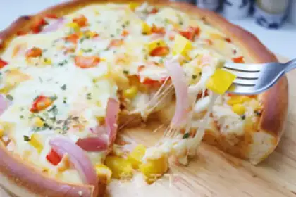 Make Chicken vegetable pizza step 19