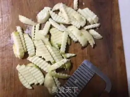 Make Air-cooked fries step 1