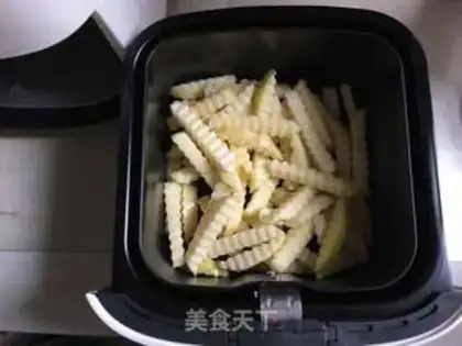 Make Air-cooked fries step 4