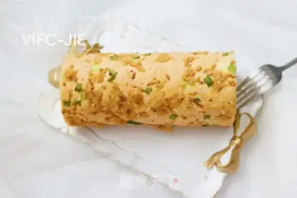 Make Meat pine rolls step 19