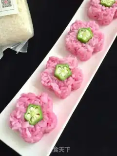 Make The pink bouquet step 9
