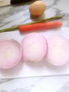 Make Egg fried rice step 2