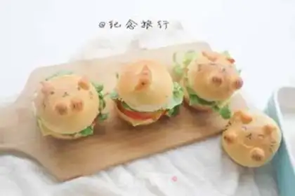 Make Mini cartoon cat burger step 10