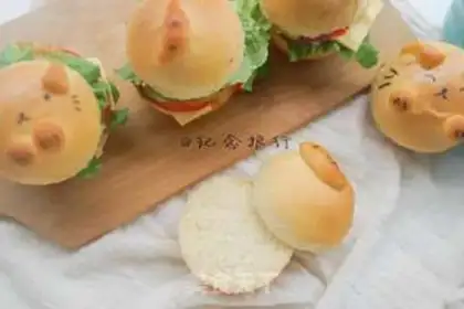 Make Mini cartoon cat burger step 12