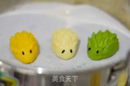 Make Colored vegetable buns step 6