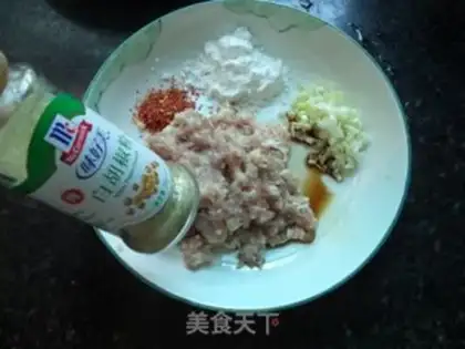 Make Pepper meat step 1