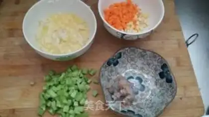 Make Corn shrimp groceries step 1